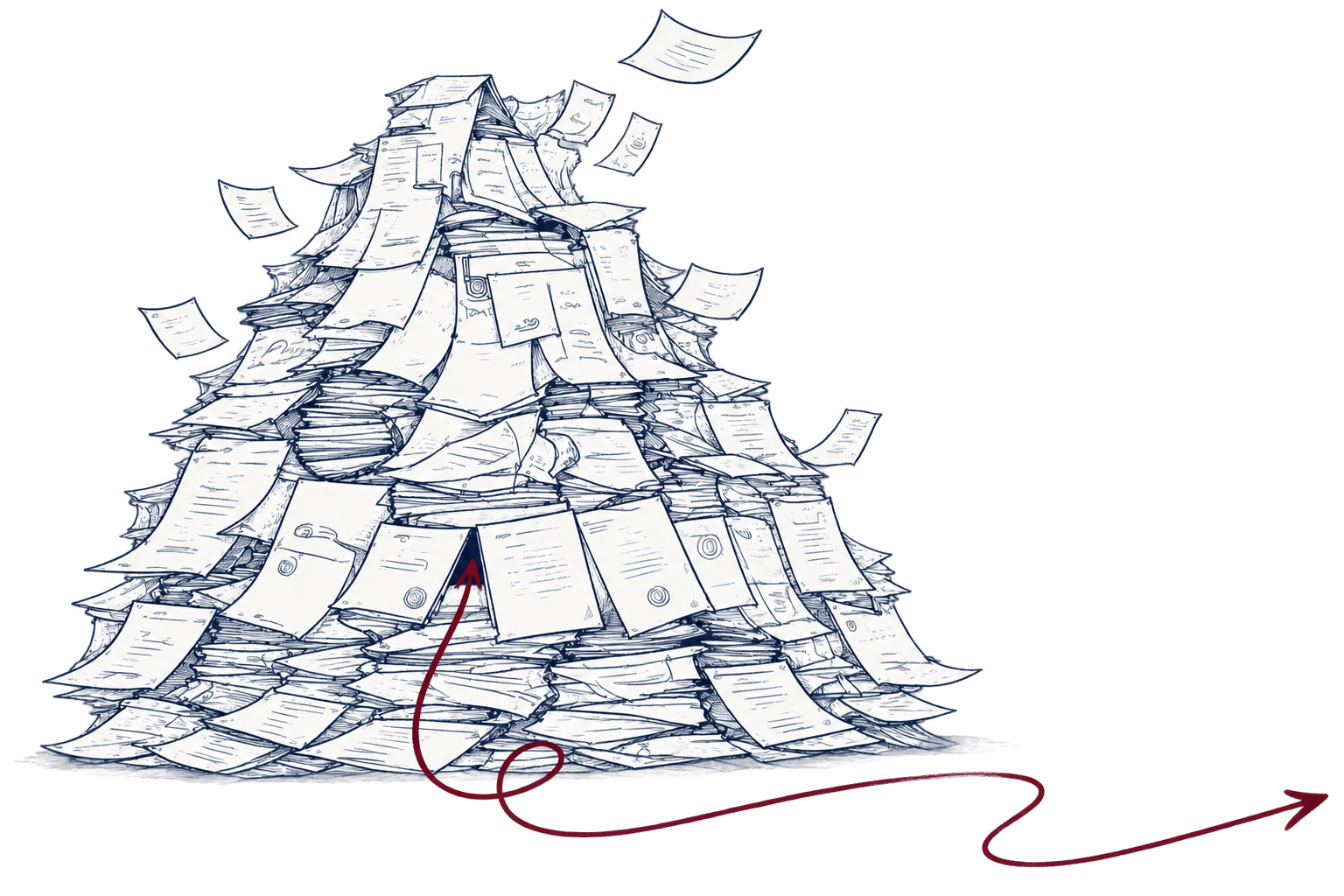 Des papiers administratifs remis en ordre