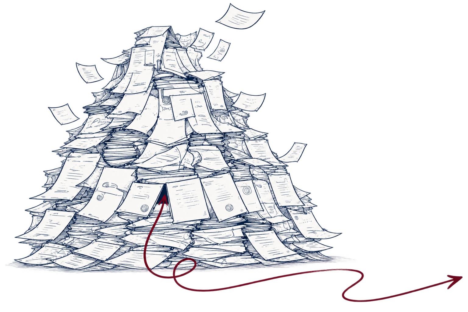 Une montagne de démarches administratives